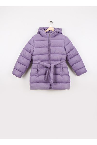 Benetton Mor Kız Çocuk Şişme Mont 2NQRCN06O