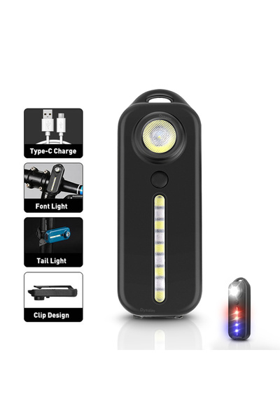 Choice مصباح يدوي LED قابل لإعادة الشحن عبر USB W677 مصباح يدوي للعمل بسلسلة مفاتيح ومصباح يدوي للشرطة ومشبك كتف وأضواء تحذيرية