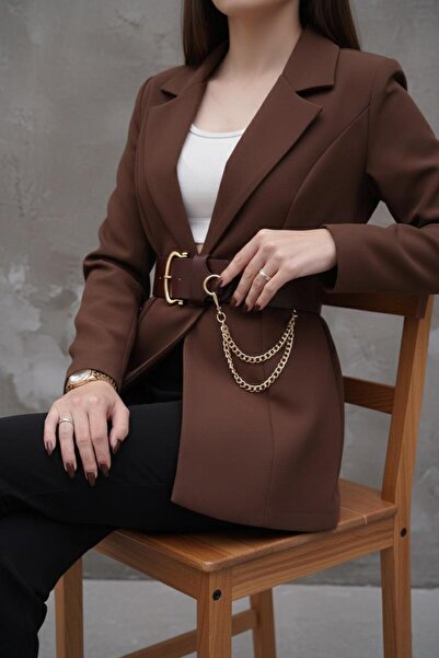 MODAM HİFA Chain Detailed Women's Belt Dress Belt Waist Belt Trouser Belt