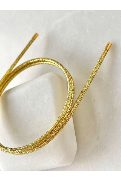 Lunarie Gold Color Flexible Rope Cord Bracelet – Magnetic Clasp Stylish Neckl...