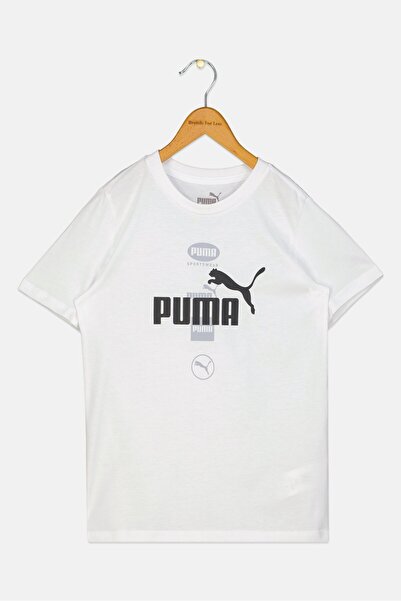 Puma Kids Boy Sportswear FIt Short Sleeve Training T-Shirt, White