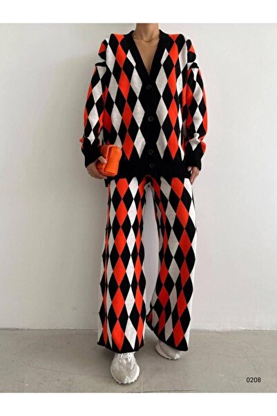 Modafeminen Knitwear Set Tr0208Black