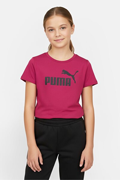 Puma Kids Girl Sportswear Fit Short Sleeve Outdoor T-Shirt, Purple