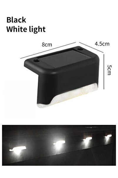 Choice 8 حزمة من 32 مصباح LED أبيض دافئ يعمل بالطاقة الشمسية للدرج والمسار وأ...