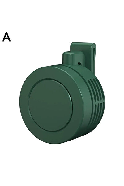 Choice Green 1PC Clip-on Mini Waist Fan with 3 Speeds Handheld Fan Desktop Fan Type C Rechargeable for Outd