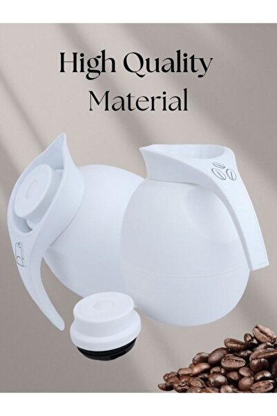 Raz Home Set of 2 High Quality Vacuum Flask for Coffee Tea Water 1000ml - White