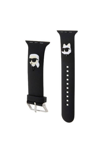 Karl Lagerfeld ساعة أبل 10-11 مقاس 42 ملم بشعار كارل وشوبت الأيقوني