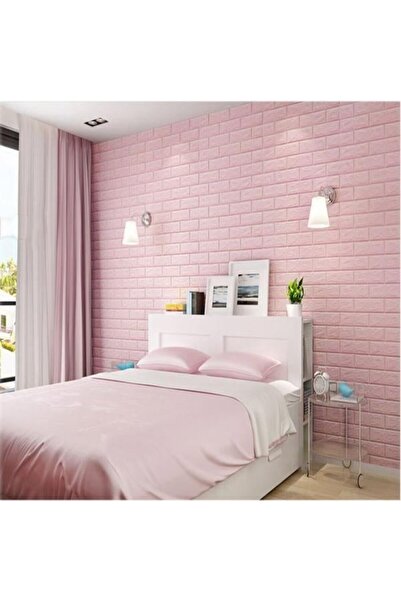 OEM Set of 10 3D Wallpaper Tiles, 70 x 77 cm, 3 mm Thickness, Polyethylene, Brick Pattern,