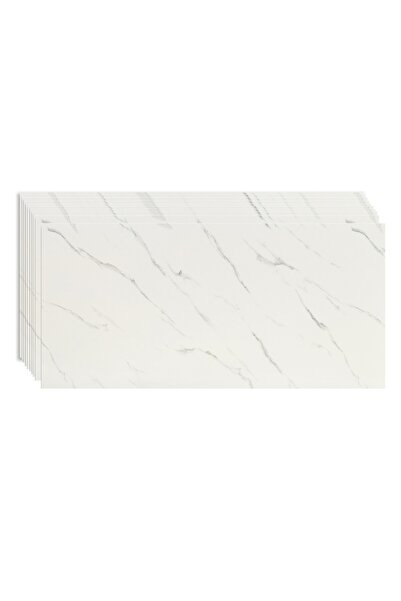 OEM Set of 10 Wallpaper Tiles, 60 x 30 cm, Thickness 1.5 mm, PVC, Imitation Marble Pattern, Surface