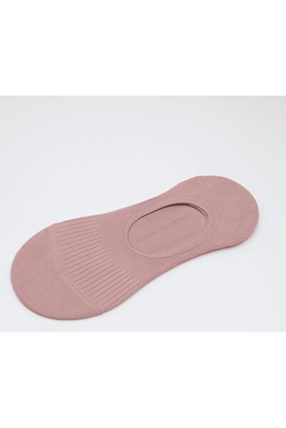 Mixbo Short No-show Socks with Silicone Heel Band, Cotton, Pink, Size 35-39