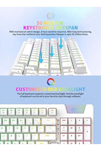 BestGod Wired Gaming Keyboard with RGB Backlit for PC and Laptop Gaming