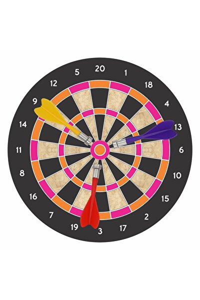 Chanak 8.8-Inch Magnetic Dart Board with 3 Magnetic Darts – Safe & Fun Game f...