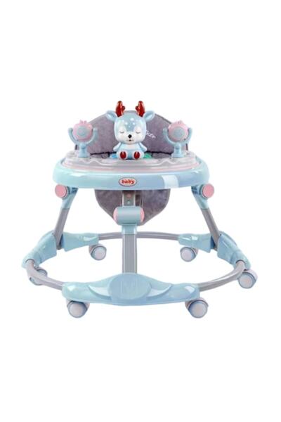 Mixbo Adjustable baby walker Mixbo, reindeer model, 6 months+, blue