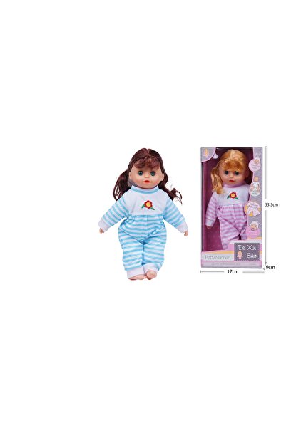 Toysea 13-Inch Soft-Bodied Baby Nannan Doll with Sleeping Eyes, Deluxe Cotton Outfit