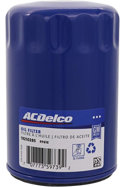 GM GENUINE PARTS فلتر زيت أصلي من AcDelco PF61 - مناسب لتطبيقات GM (19210285،...