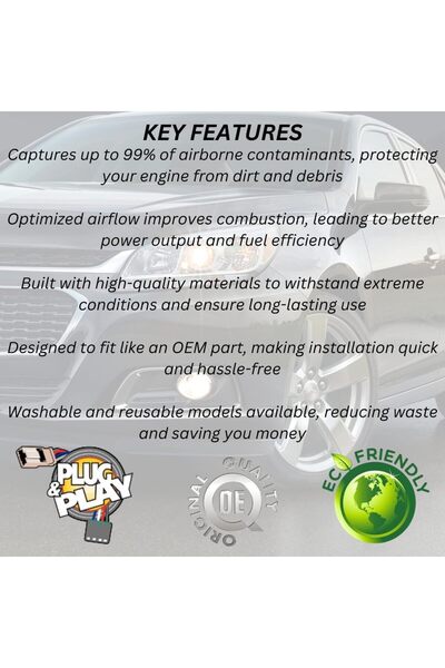 Generic Engine Air Filter 55560894 - Fits Chevrolet Malibu 2013-2014