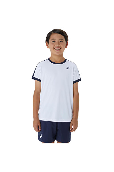 Asics BOYS TENNIS SS TOP Çocuk Beyaz Kısa Kollu Tshirt 2044A044-101