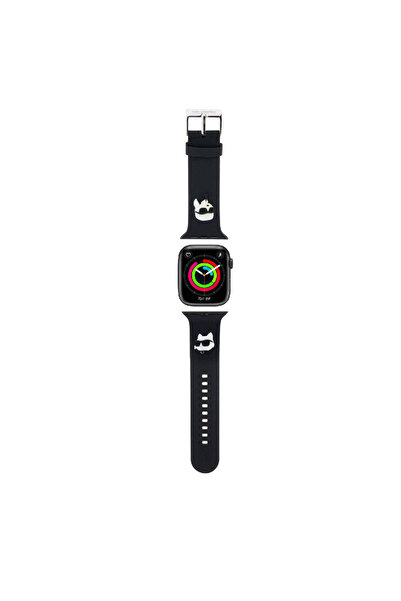 Karl Lagerfeld Apple Watch Ultra 1-2-3 49mm Original Licensed Iconic Karl & Choupette Logo Silicone