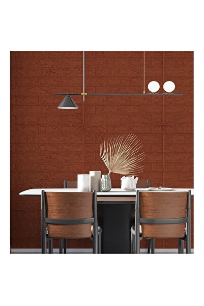 OEM Set of 10 3D Wallpaper Tiles, 35 x 38 cm, 3 mm Thickness, Polyethylene, Brick Pattern,