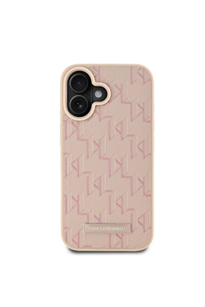Karl Lagerfeld iPhone 16 Magsafe Uyumlu KL Scribe Hot Stamp Kılıf