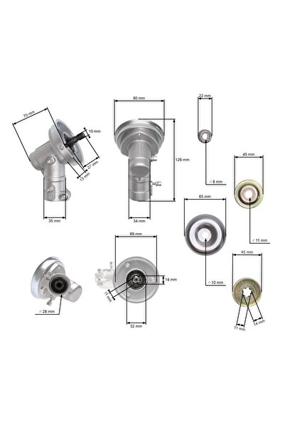 Roco Angrenaj inferior motocoasa 28mm patrat