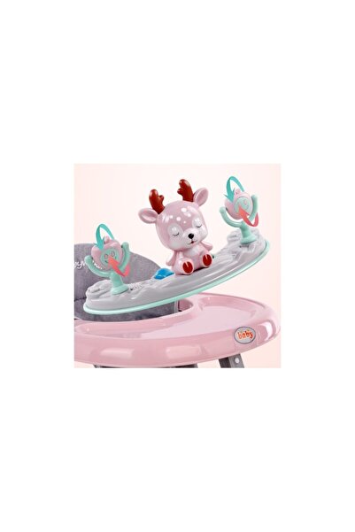 Mixbo Adjustable baby walker Mixbo, reindeer model, 6 months+, pink