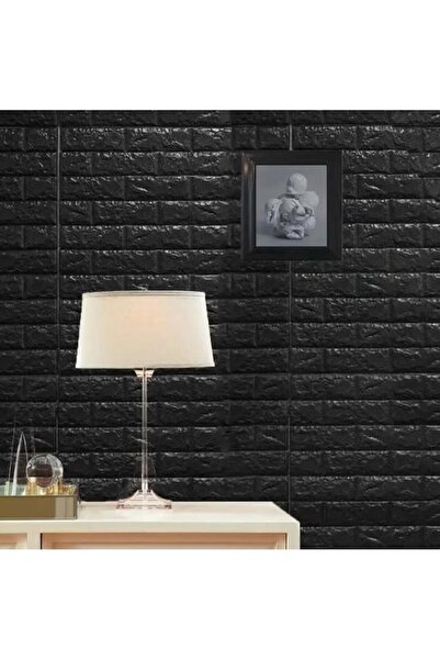 OEM Set of 10 3D Wallpaper Tiles 35 x 38 cm, 3 mm, 1.33 sq m, Black