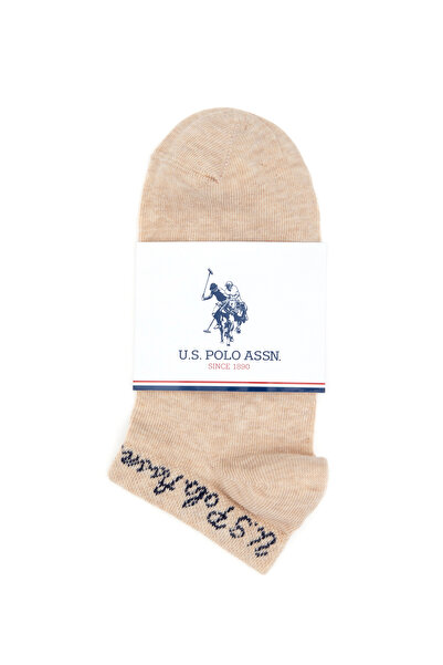 U.S. Polo Assn. Women's Cream Melange Socks 50314744-Vr159