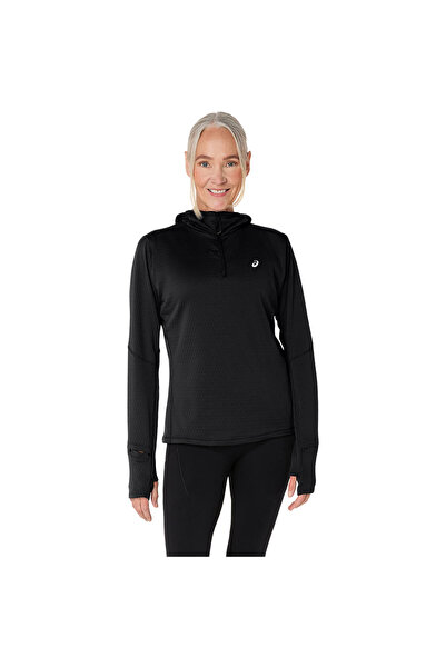 Asics ROAD WINTER LS HOODIE Kadın Siyah Sweatshirt 2012D279-001