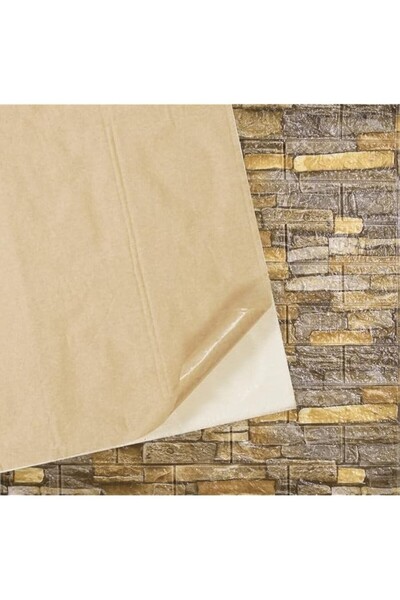 OEM Set of 10 3D Wallpaper Tiles, 70 x 77 cm, 3 mm Thickness, Polyethylene, Brick Pattern,