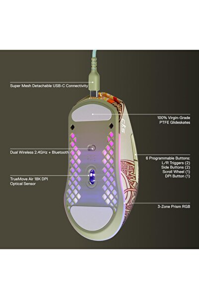 SteelSeries Rival 3 Wireless CS2 Dragon Lore Edition Gaming Mouse