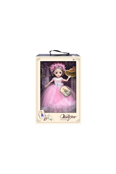 Toysea 12-Inch Cute Doll Set with Wardrobe Box, Fashion Doll with Colorful Dresses and Accessories for Kids