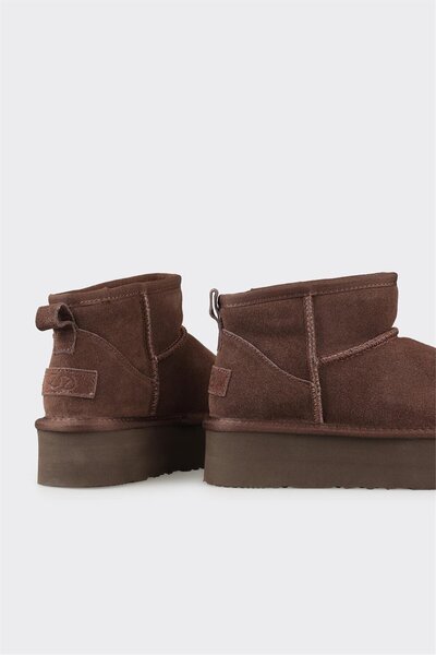 Elle Shoes Kahve Deri Kadın Günlük Bot