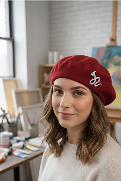 Modex Brooch Detail French Painter Felt Beret