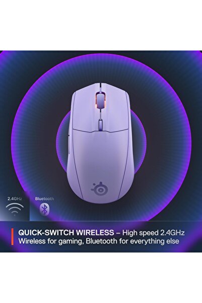 SteelSeries Rival 3 Wireless Gen 2 Gaming Mouse - Lavender