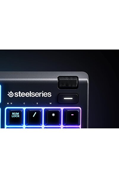 SteelSeries Apex 3 - Gaming Keyboard - 10-Zone RGB Lighting - Premium Magnetic Wrist Rest - American