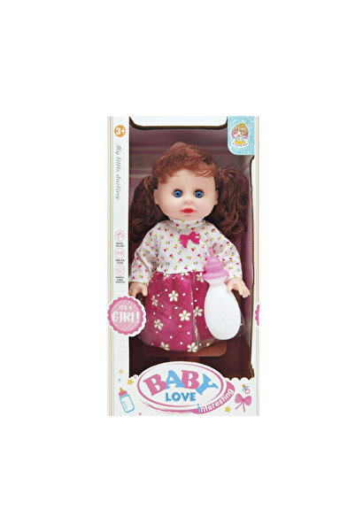 Toysea 14-Inch Baby Love Doll Set with 4 Sound ICs and Bottle, Realistic Interactive Doll for Girls