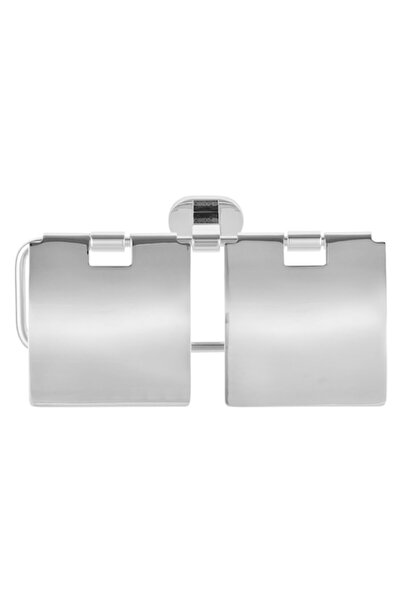 Maison Mex GIVEN double paper holder L.26.7 l.10 H.13 chrome