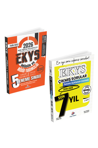 Dizgi Kitap 2026 MEB EKYS Müdür ve Müdür Yardımcılığı 5 Deneme ve Son 7 Yıl Ç...