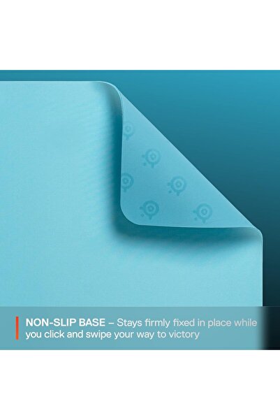 SteelSeries QcK Cloth Gaming Mouse Pad - Micro-Woven Surface - Size M - Aqua