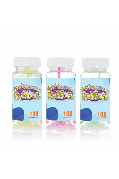 Chanak عبوة إعادة تعبئة محلول الفقاعات (3 × 100 مل) - سائل فقاعات ملون للبناد...