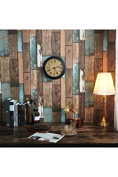 OEM Set of 10 3D Wallpaper Tiles, 70 x 70 cm, Thickness 3 mm, Resin, Wood Tile Type, A