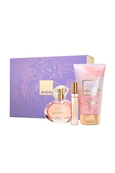 AVON TTA Wonder Gift Set for Her, - Eau de Parfum 50 ml, Body Lotion 150 ml & Mini Perfume 10 ml
