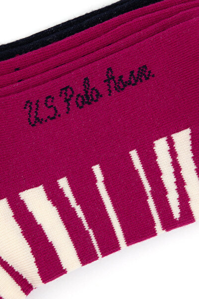 U.S. Polo Assn. Women's Fuchsia Socks 50318013-Vr023