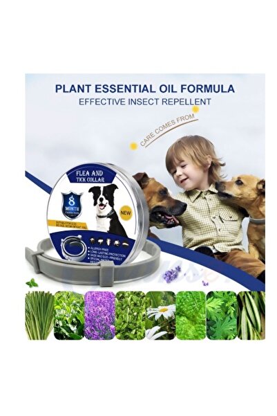 MANDU Set of 2 x DOG collars against fleas and ticks 62 cm / 60 grams Antiparasitic