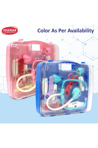 Chanak Premium Doctor Set Briefcase for Kids – 9-Piece LED Light Doctor Kit for Kids 3+