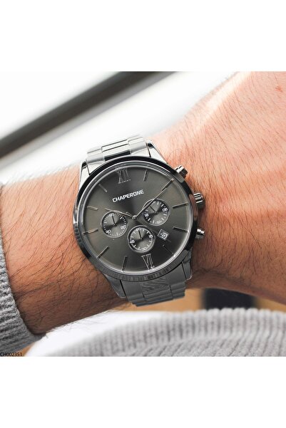 Chaperone Ch002351 Men's Steel Band Wristwatch