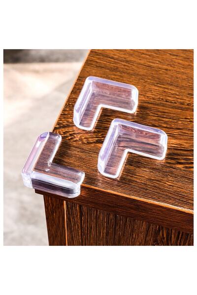 SEM Set de 4 protecții de colț/margini în formă de L, autoadezive, 40x40 mm, transparente