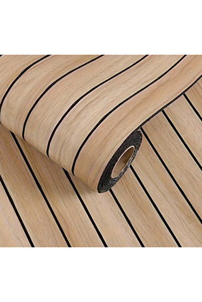 LILY Tapet model riflaj lemn 3D MARO cu dungi 40 x 300cm