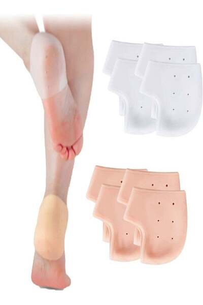 AGD 4 أزواج من واقيات الكعب الجل المقاومة للجفاف والقابلة للتنفس